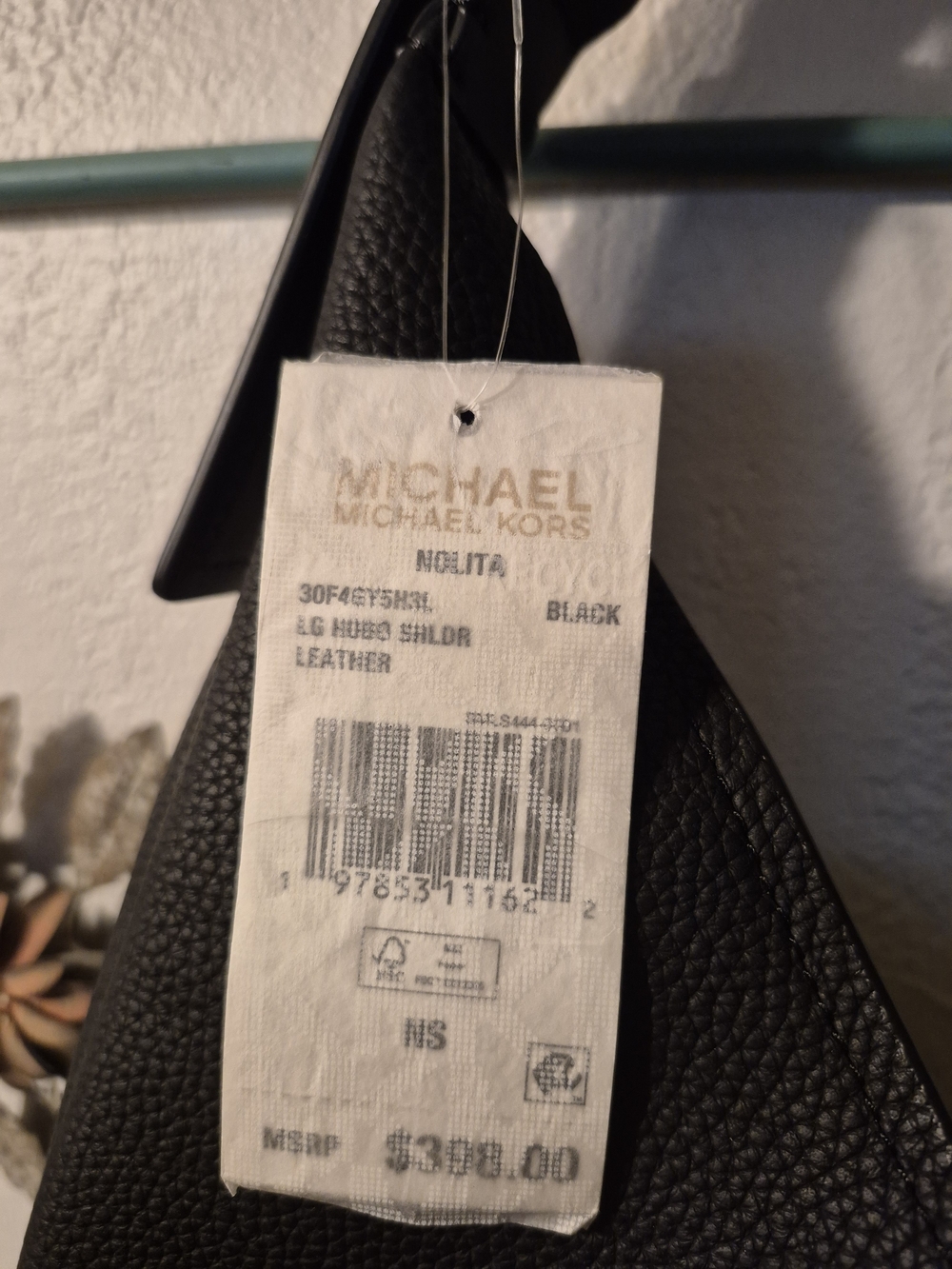 Michael Kors Black Pebbled Leather Shoulder Bag - Picture 2 of 2